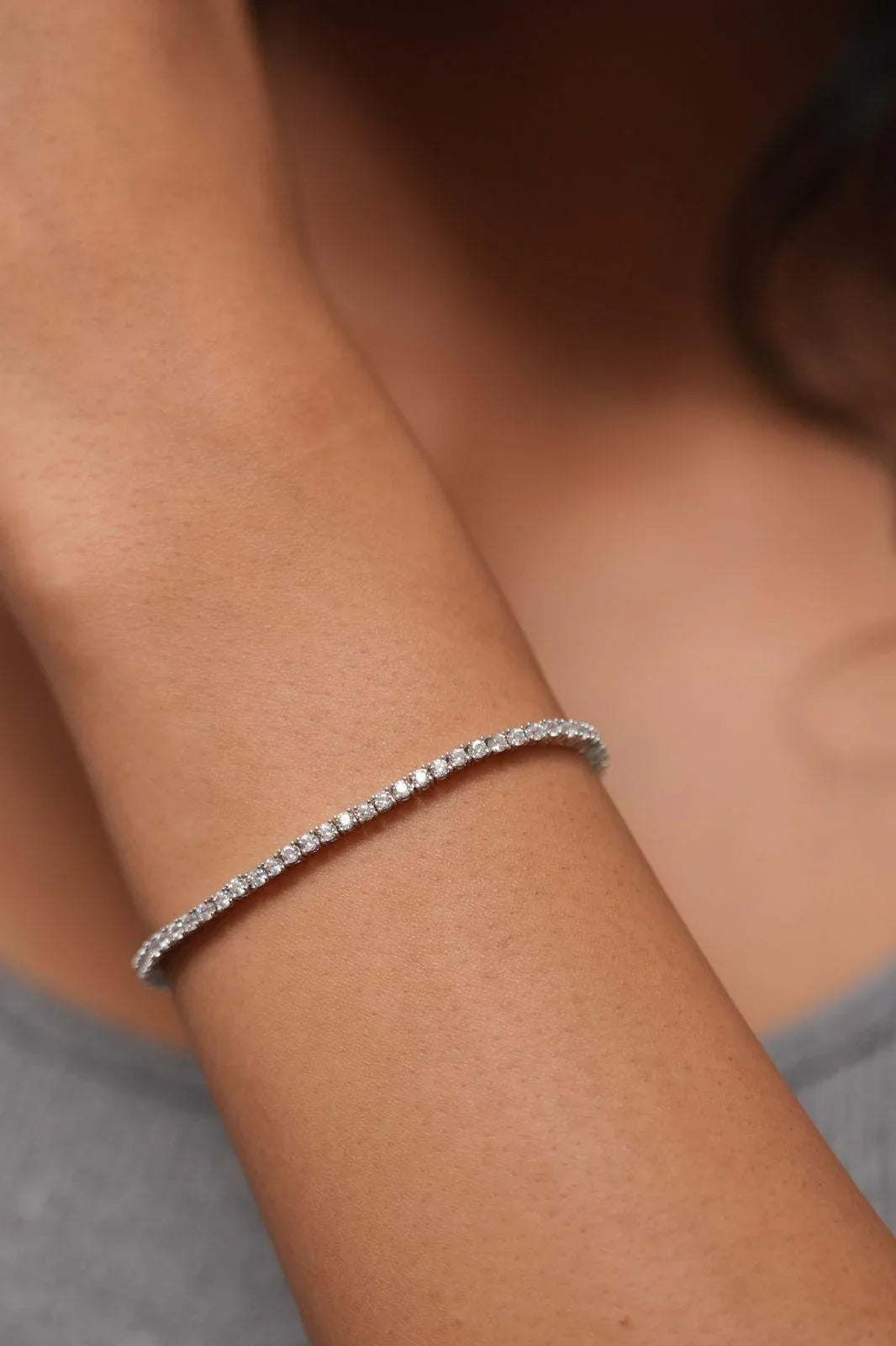 5 Cent Daily Wear Diamond Tennis Bracelet| 2.4mm