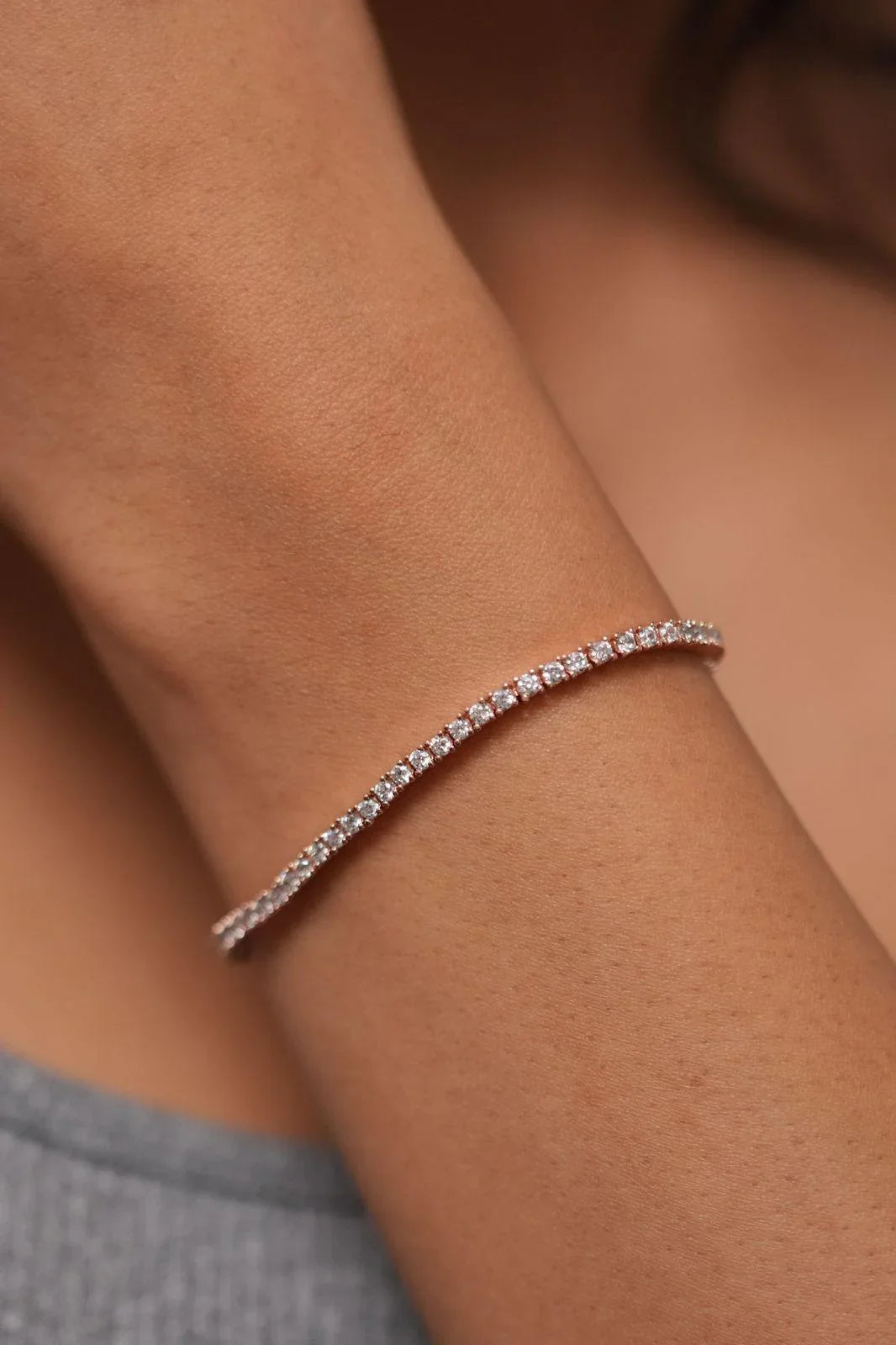 5 Cent Daily Wear Diamond Tennis Bracelet| 2.4mm