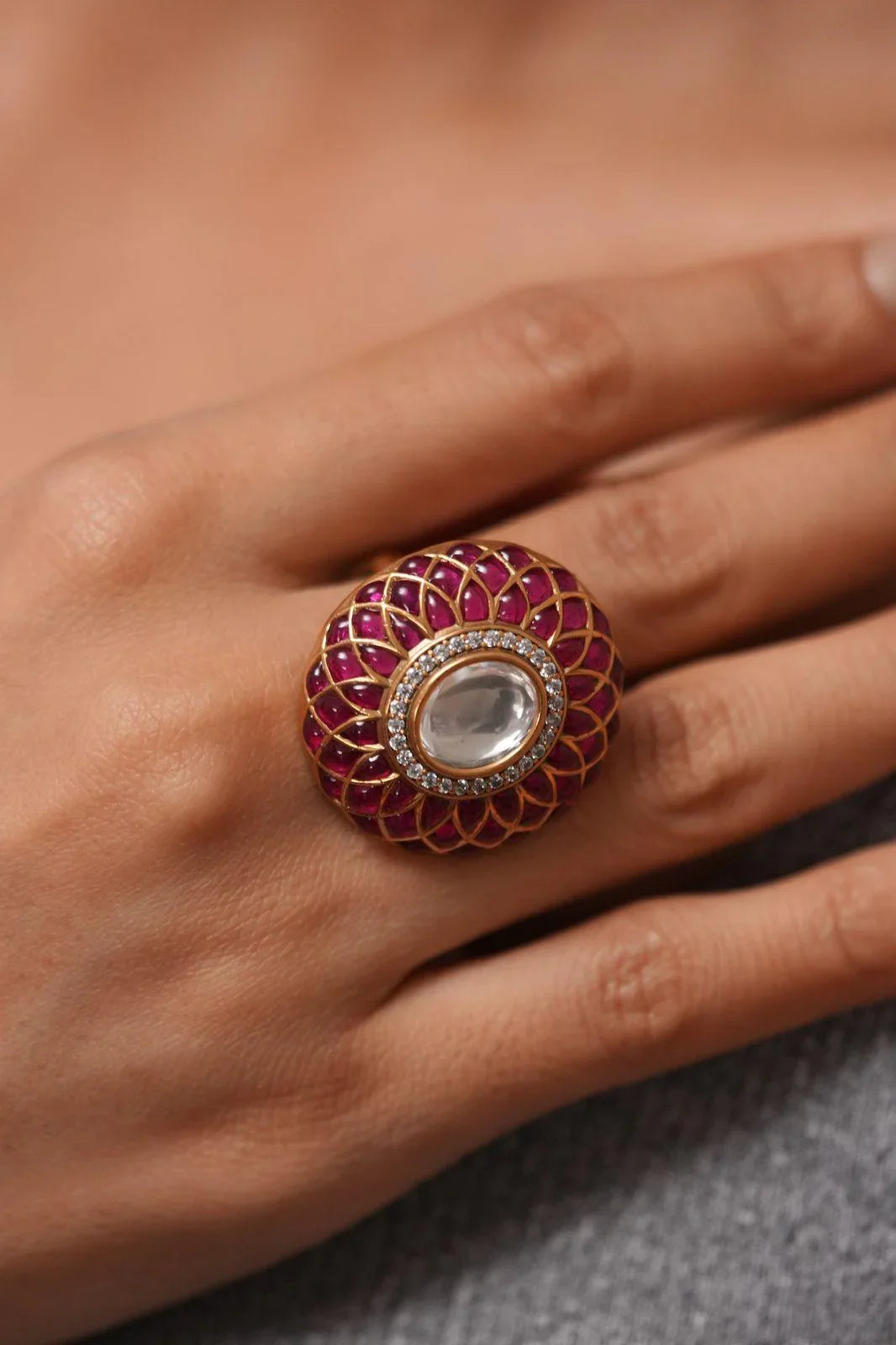 Shubha Indian Polki Ring