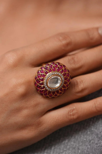 Shubha Indian Polki Ring