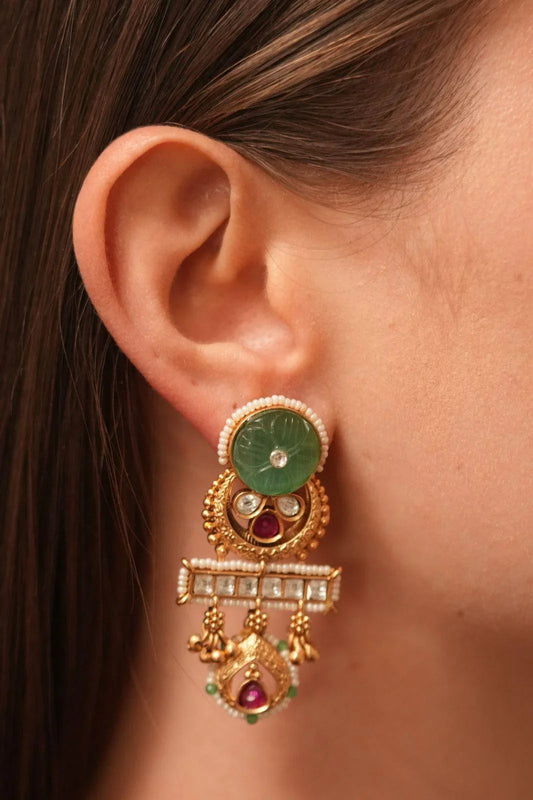 Aaboli Indian Earings | Sone Pe Suhaga Collection