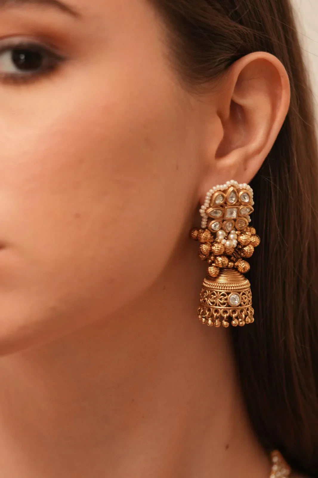 Kunti Gold Polki Necklace Set | Sone Pe Suhaga