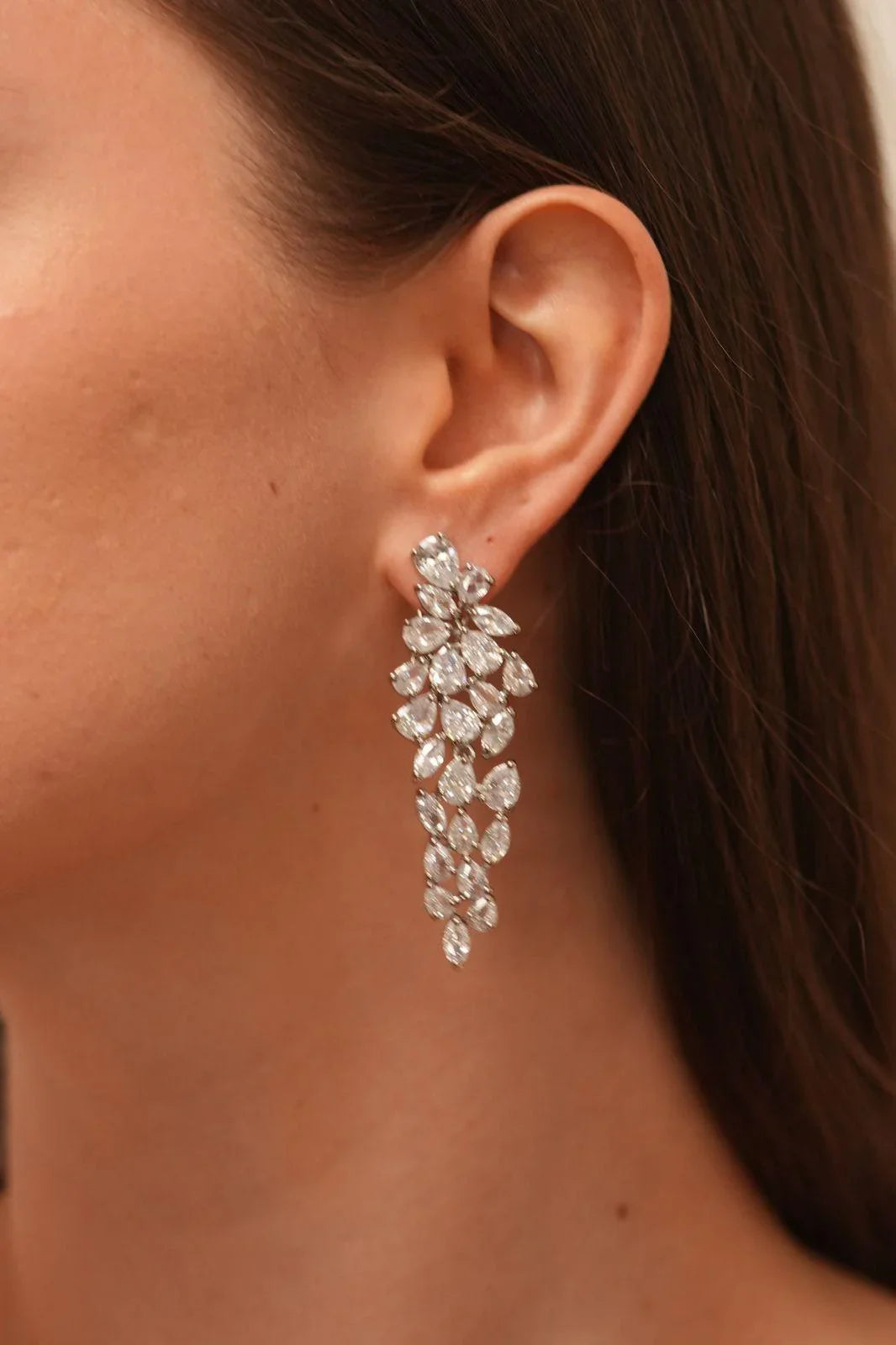 Stiff Pear Drop Earrings