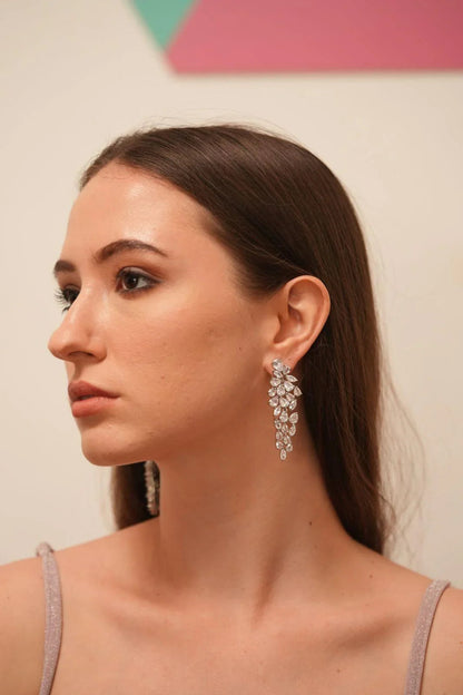 Stiff Pear Drop Earrings