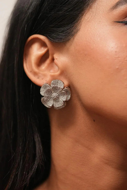 In Full Bloom Oversized Diamond Studs