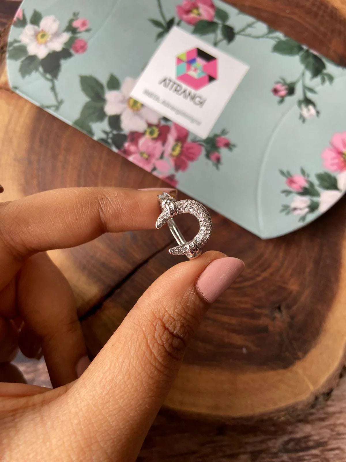 Pippa Lucky Horse Shoe Diamond Ring