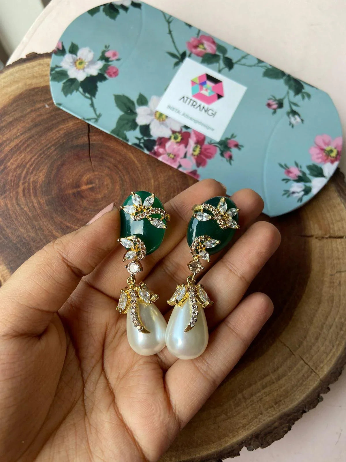 Overlay Rich Indo Western Earrings | GemZ Collection