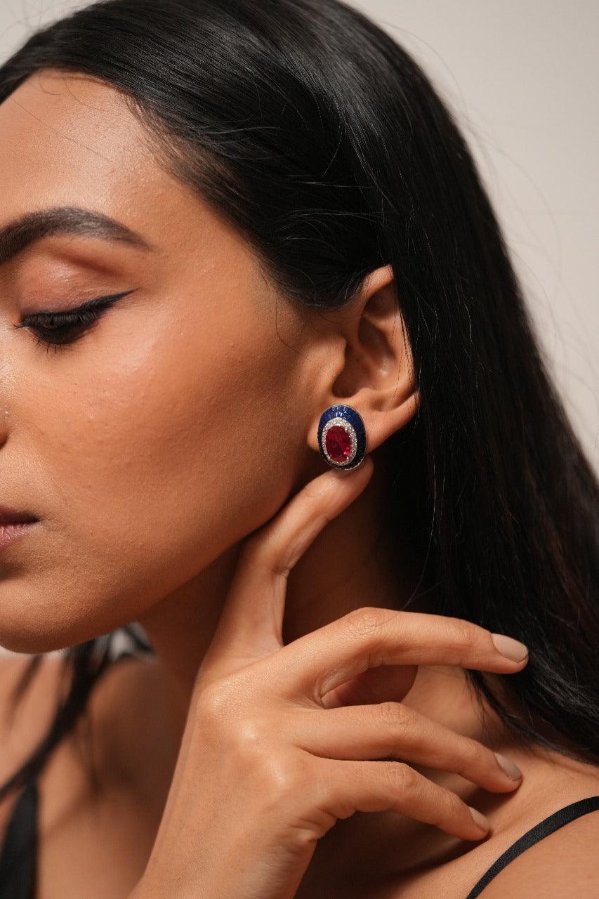 Aloha Diamond Statement Studs