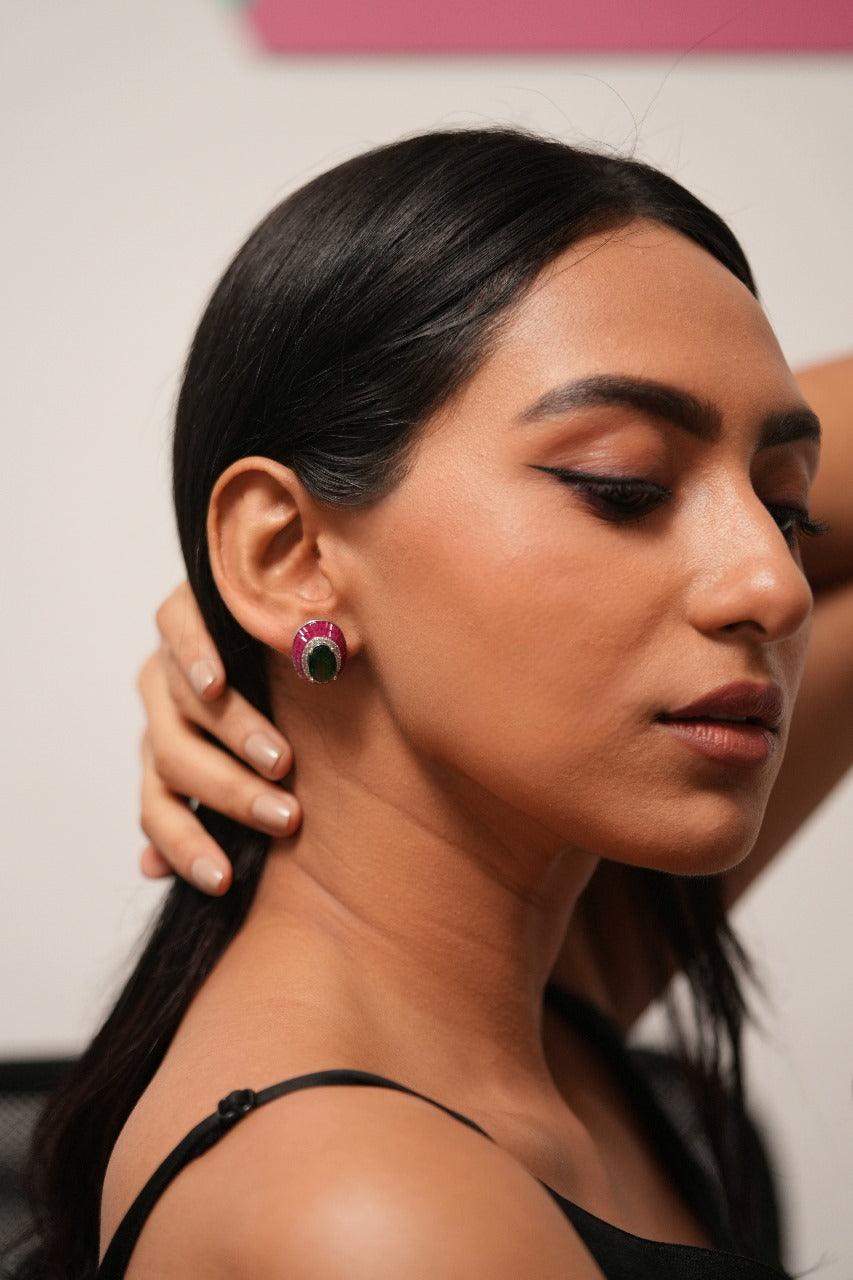 Aloha Diamond Statement Studs