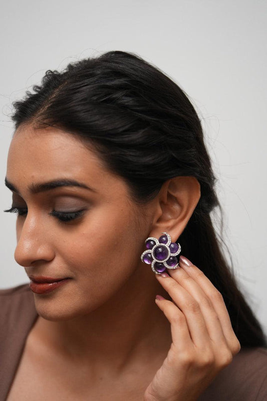 Glow Getter Big Gemstone Studs | GemZee Collection
