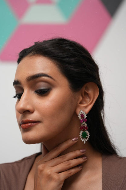 Pistine Gemstone Diamond Earrings | GemZee collection