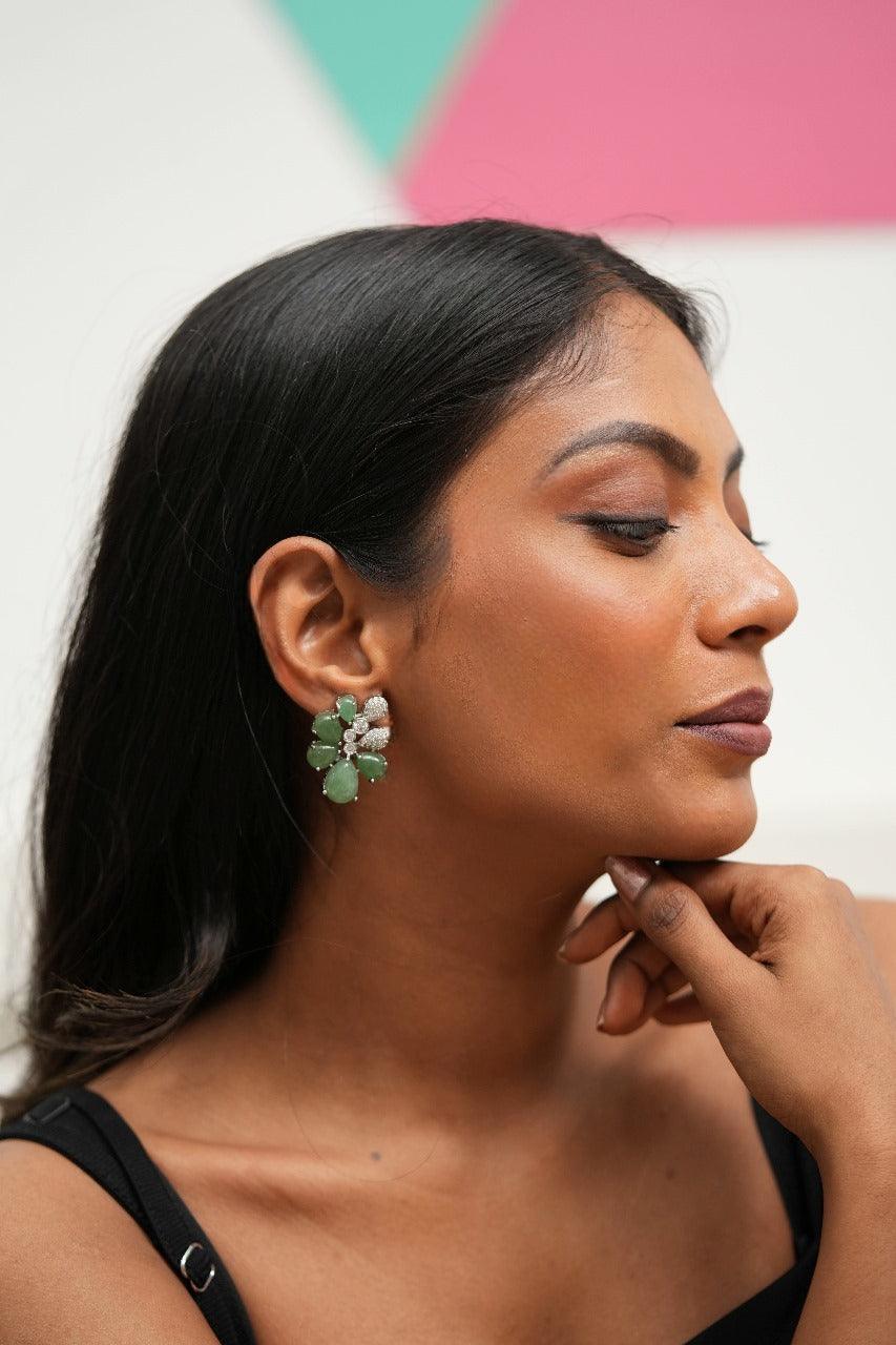 Gemstar Minty Diamond Earrings  | GemZ Collection