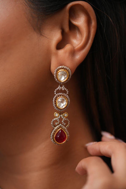 Aachal Sasha Victorian Polki Choker Set