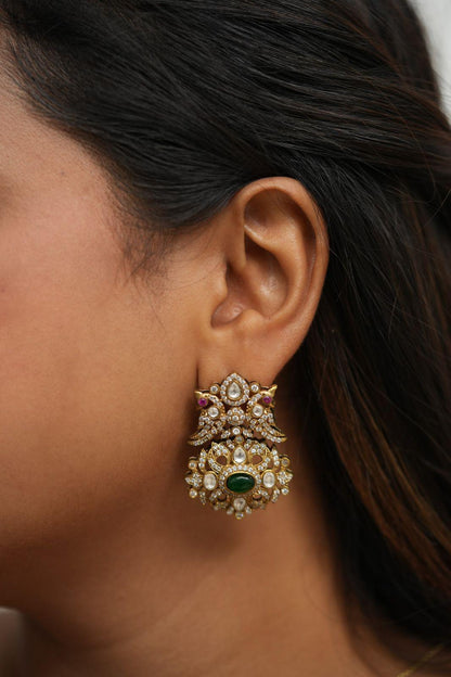 Kamya Victorian Pendant Set with Earrings