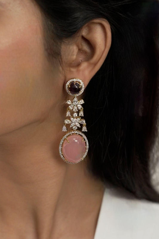 Dazzle & Delight Gemstone Diamond Earrings | GemZ Collection
