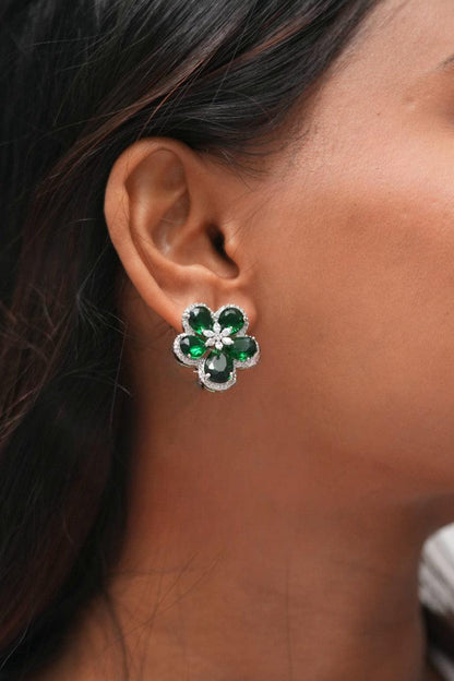 Bauble Floral Mid Sized Diamond Studs