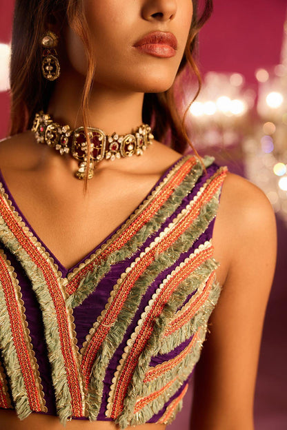 Holdali Choker Set with Gold & Polki