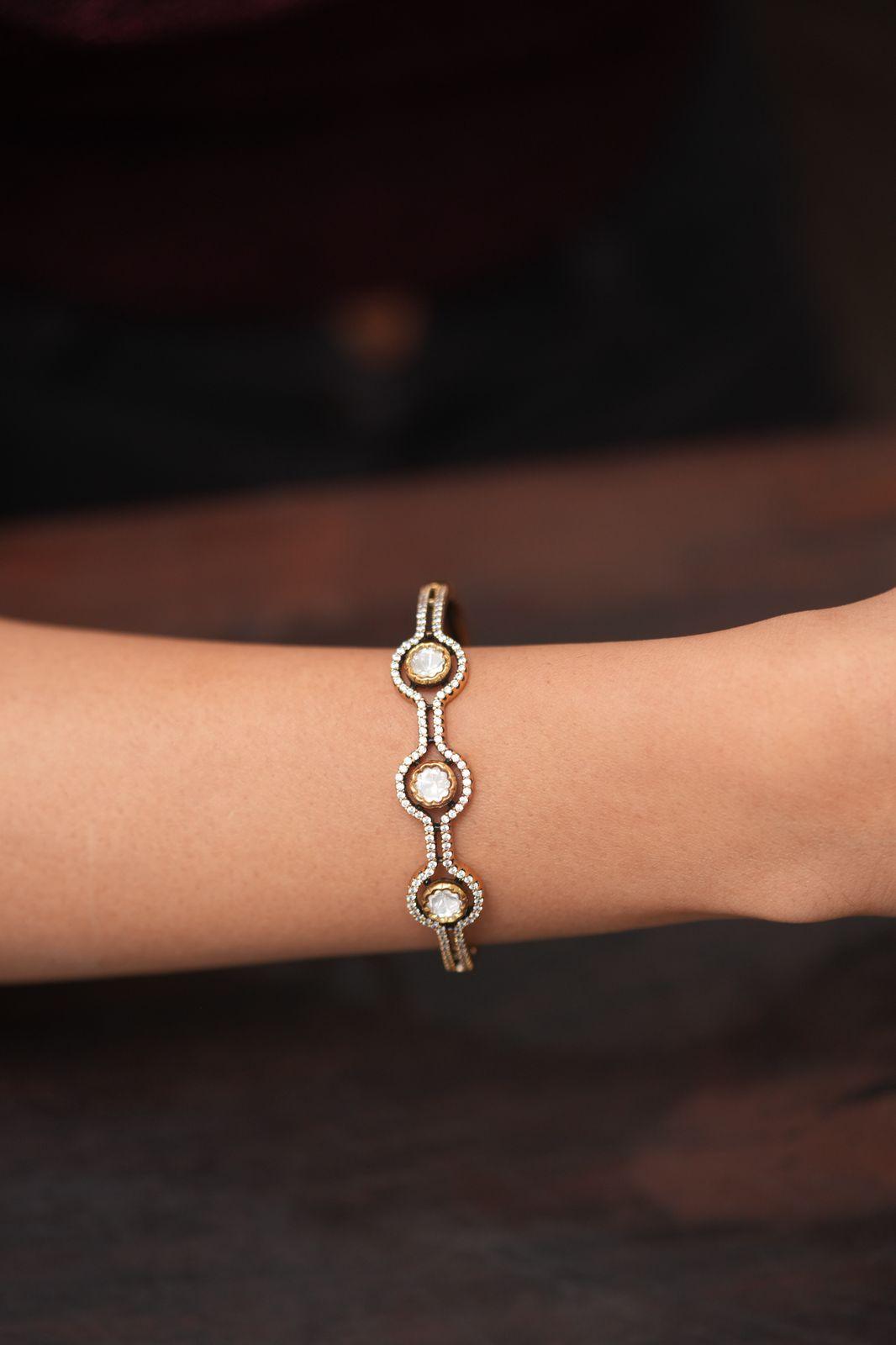 Aachal Sasha Victorian Polki Bracelet