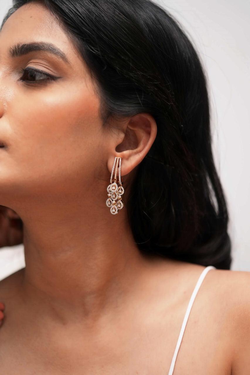 Alison Mid Sized Diamond Earrings