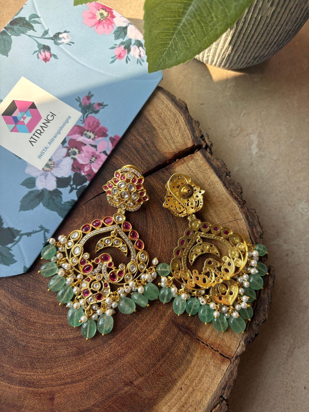 Dramatic Jayshree Indian Chandbali Earrings