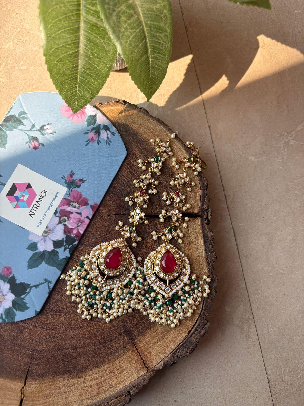 Heer Kannauti Indian Polki Earrings