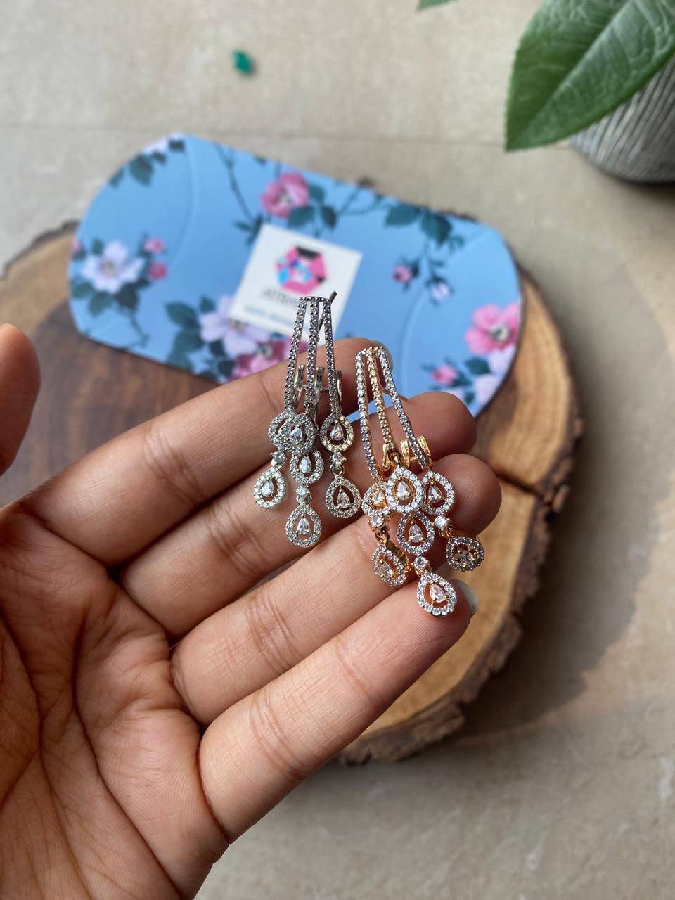 Alison Mid Sized Diamond Earrings