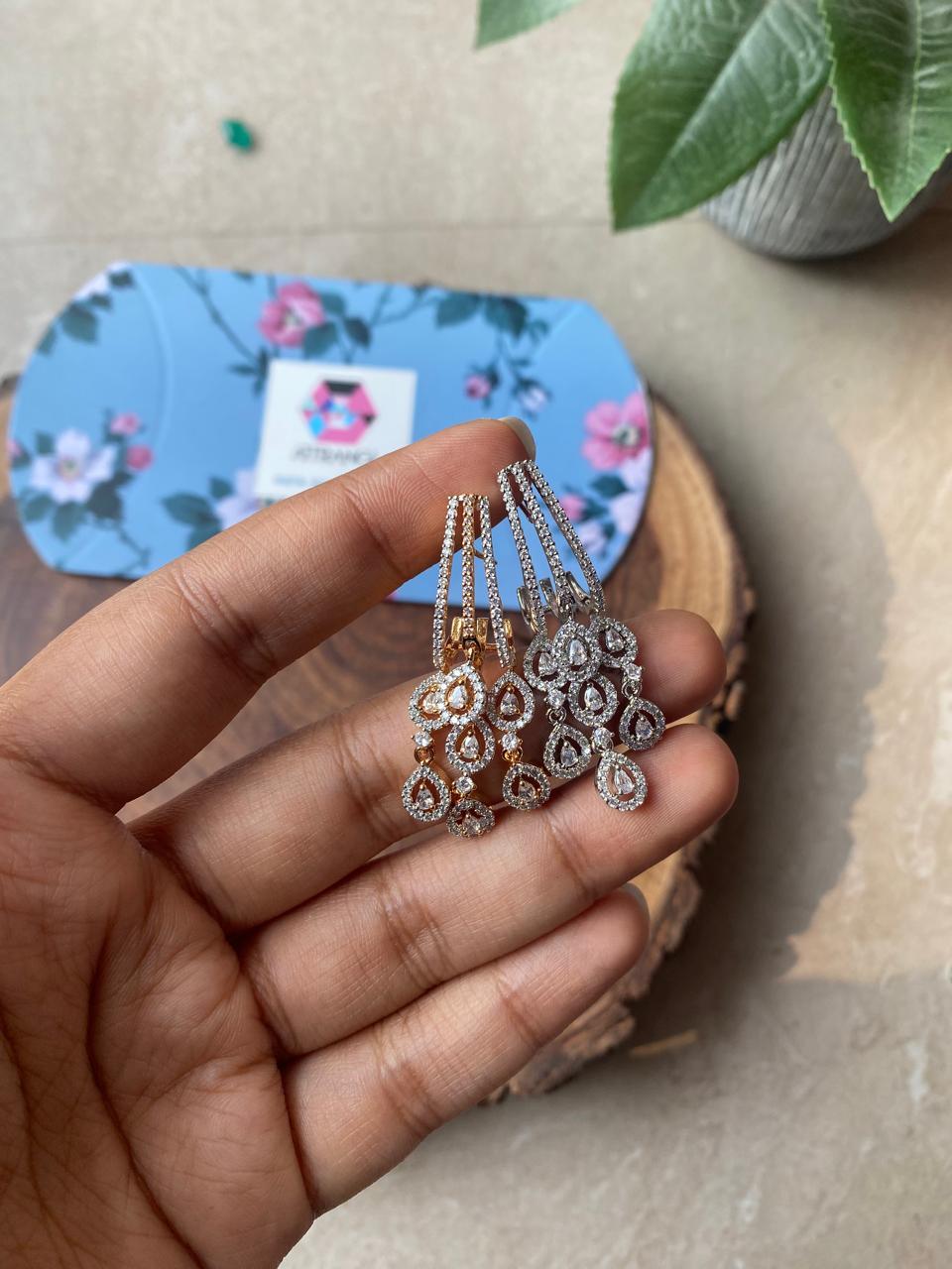 Alison Mid Sized Diamond Earrings