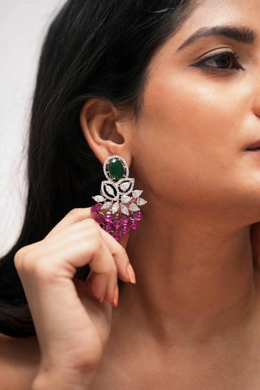 Duet Rhaspody Statement Diamond earrings | GemZ