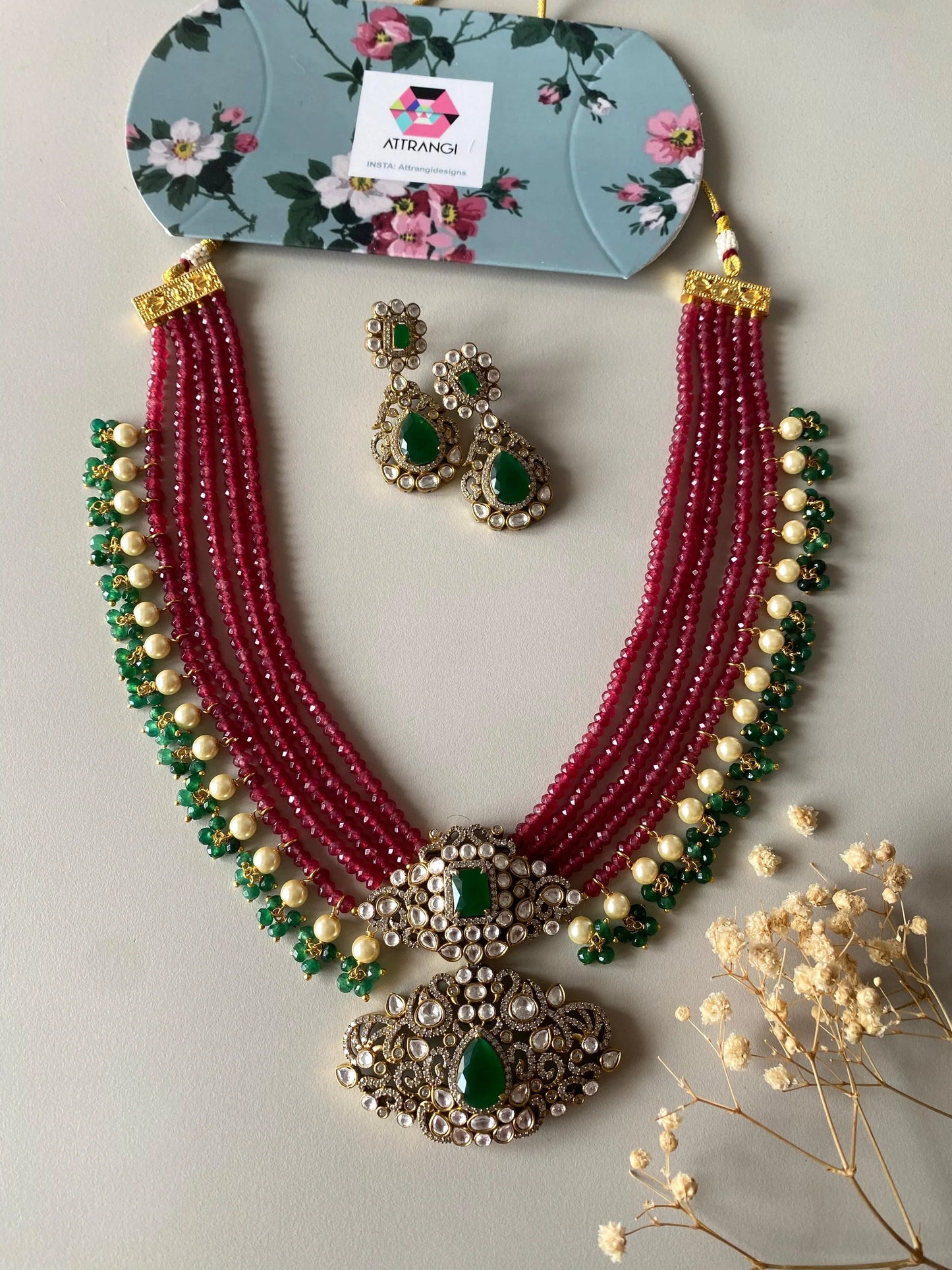 Samohar Crystal Necklace Set