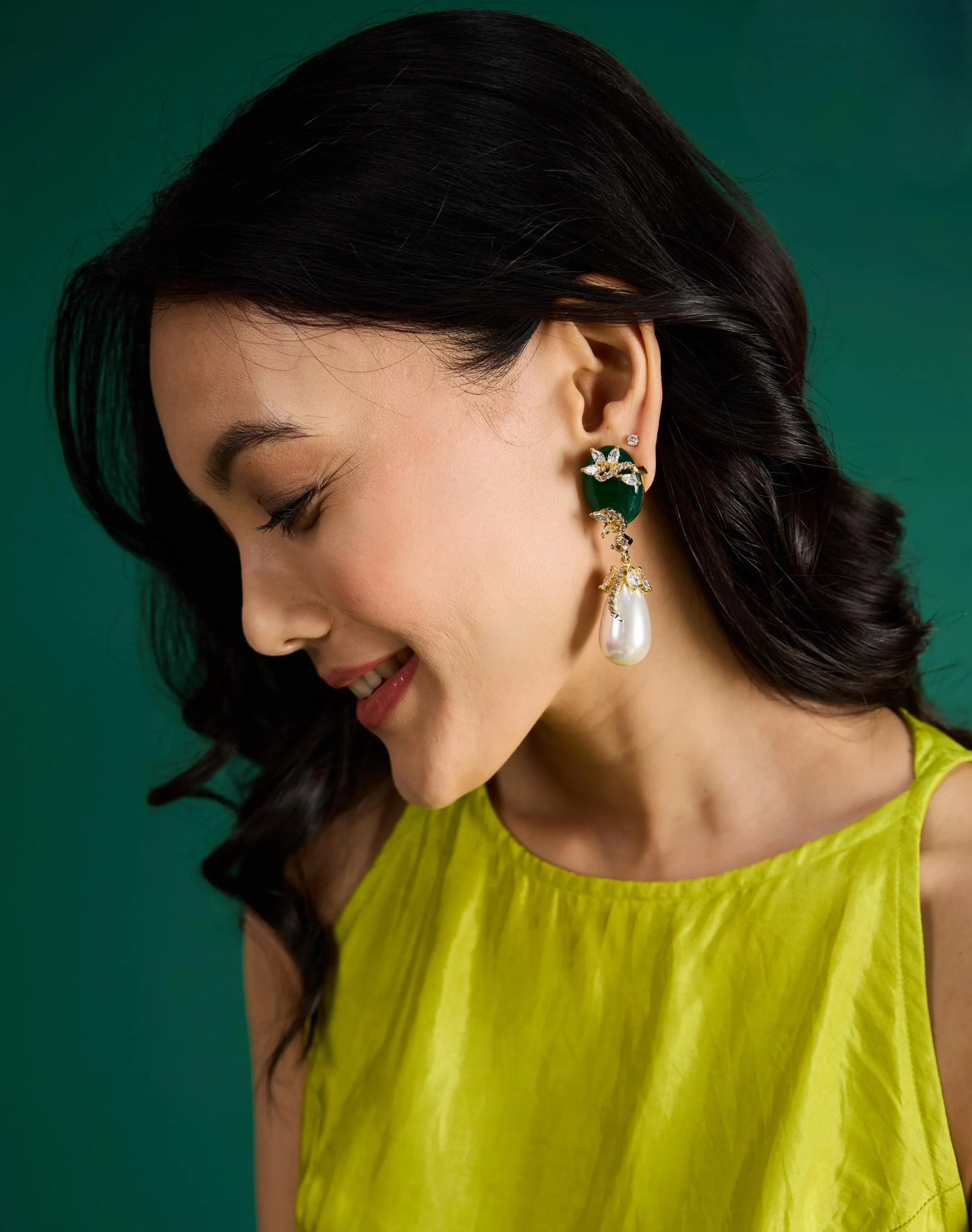 Overlay Rich Indo Western Earrings | GemZ Collection