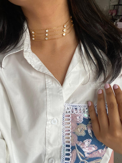 Moissanite Niti Indo Western Choker Set