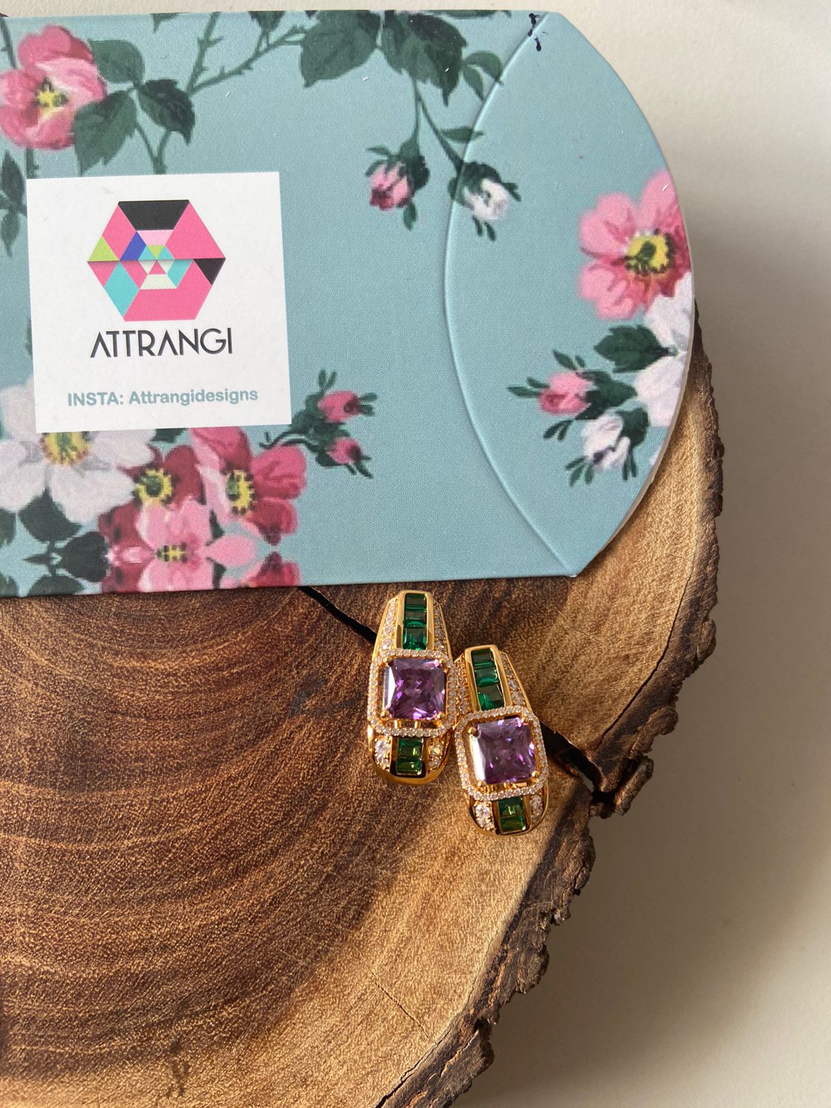 Diamond Crush Next To Real Balis | Western Earring