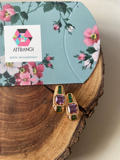 Diamond Crush Next To Real Balis | Western Earring