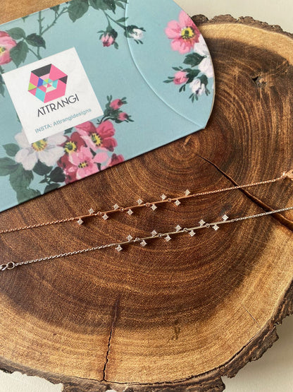 Tiny Miny Delicate Diamond Tennis Bracelet