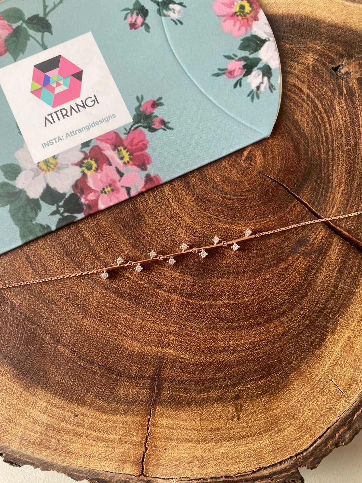 Tiny Miny Delicate Diamond Tennis Bracelet