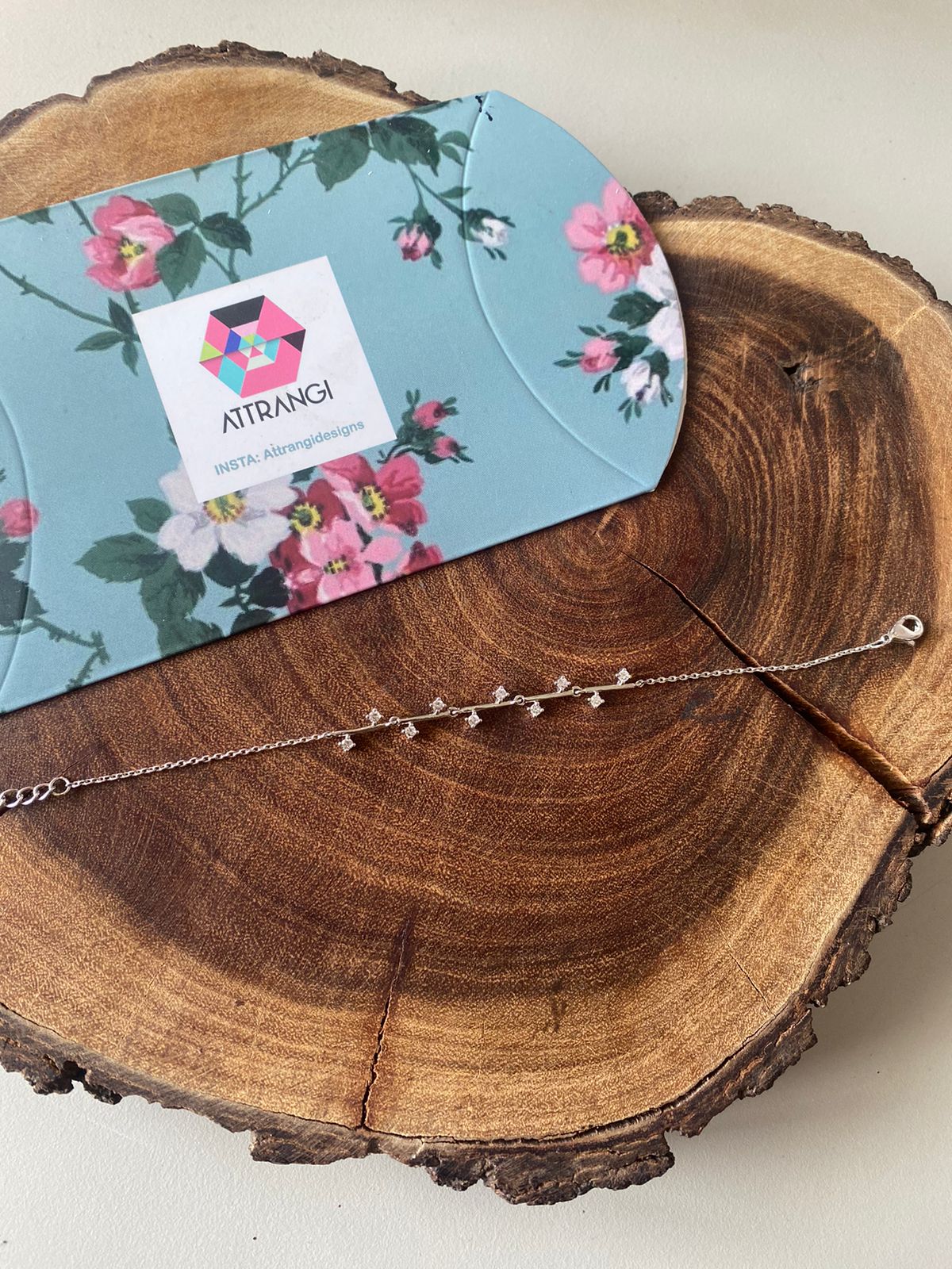 Tiny Miny Delicate Diamond Tennis Bracelet
