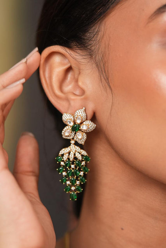Enchanted Baagh Polki Fusion Indian Diamond Set