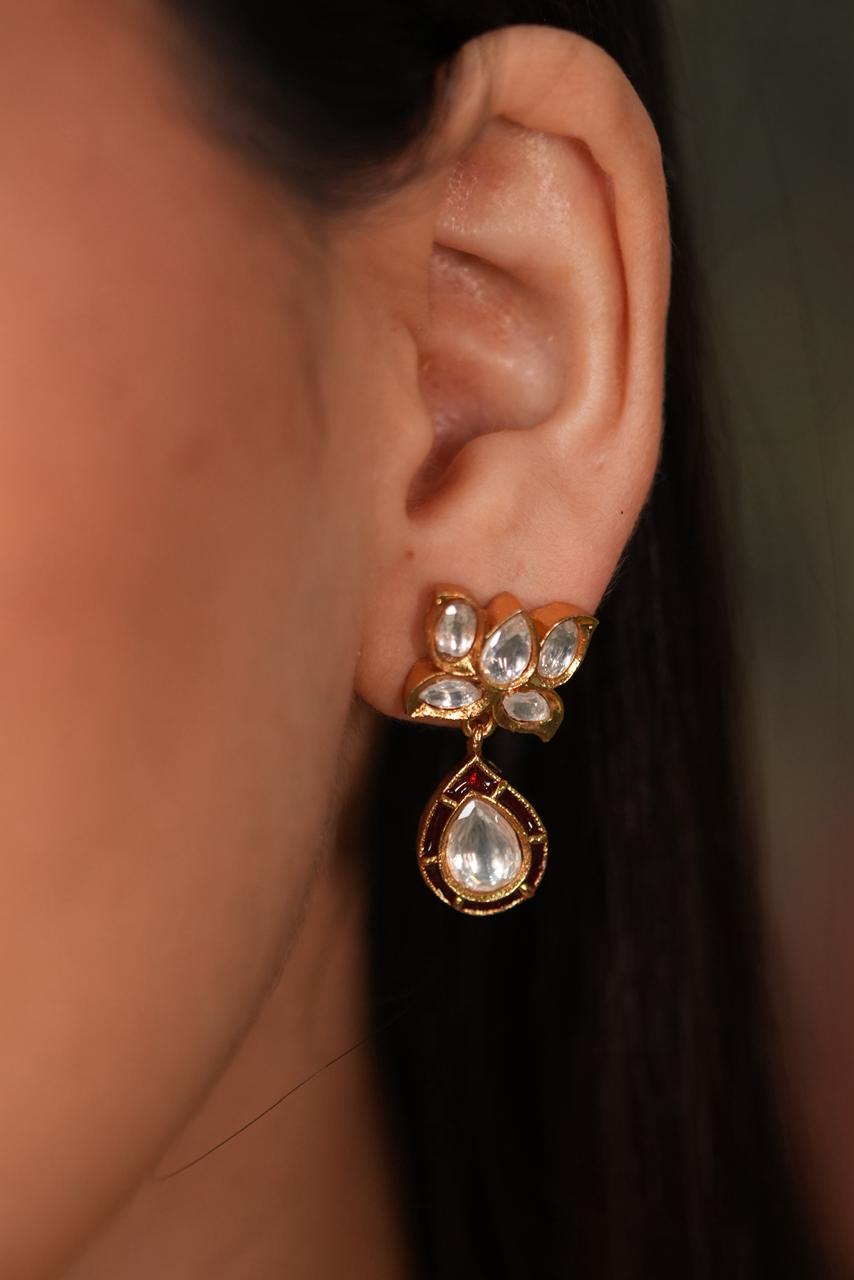 Chand ki Nazakat Polki Moissanite Choker | Necklace Set