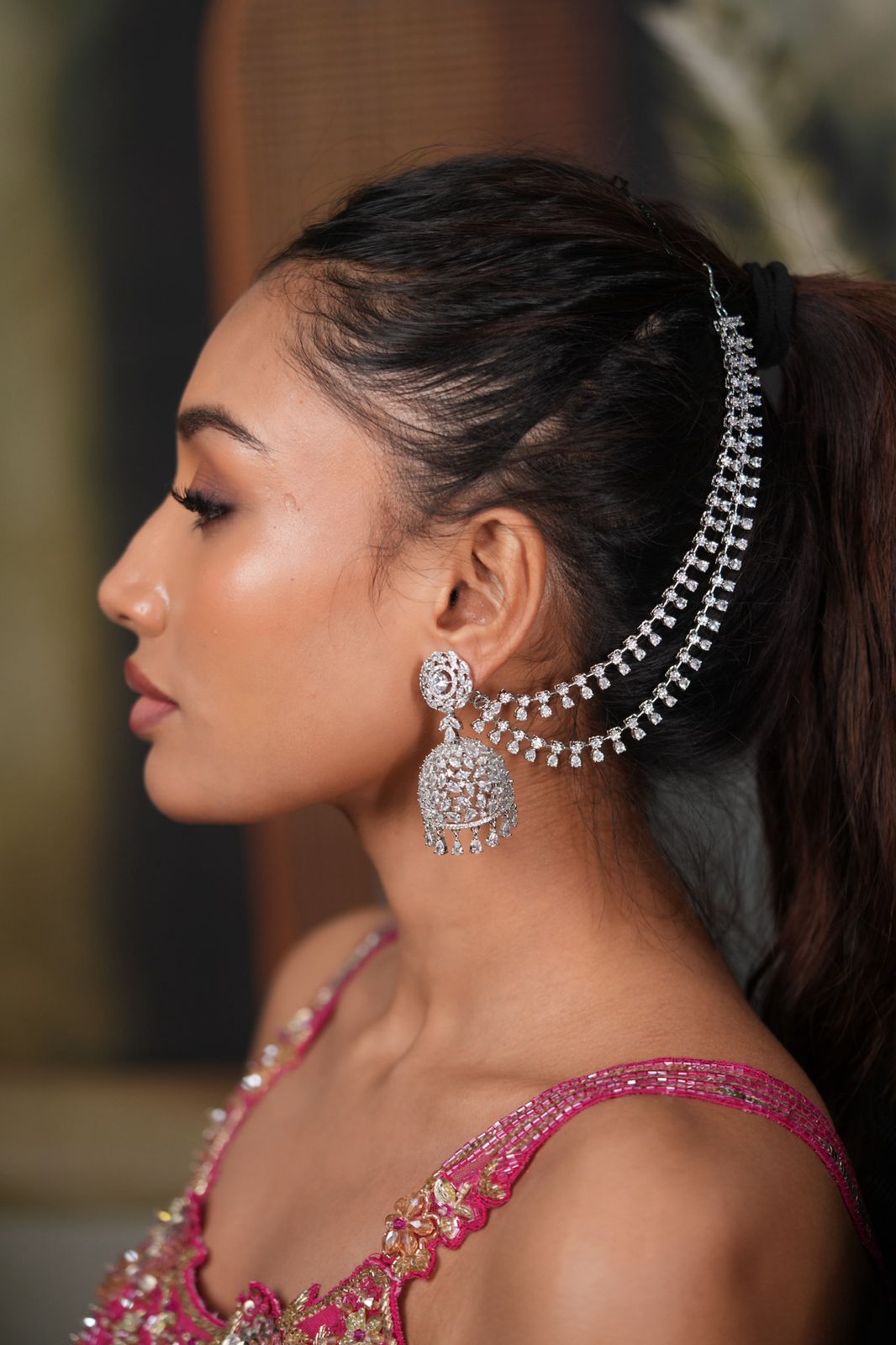 Lata 2 Line Diamond Hair Chain | Mattel