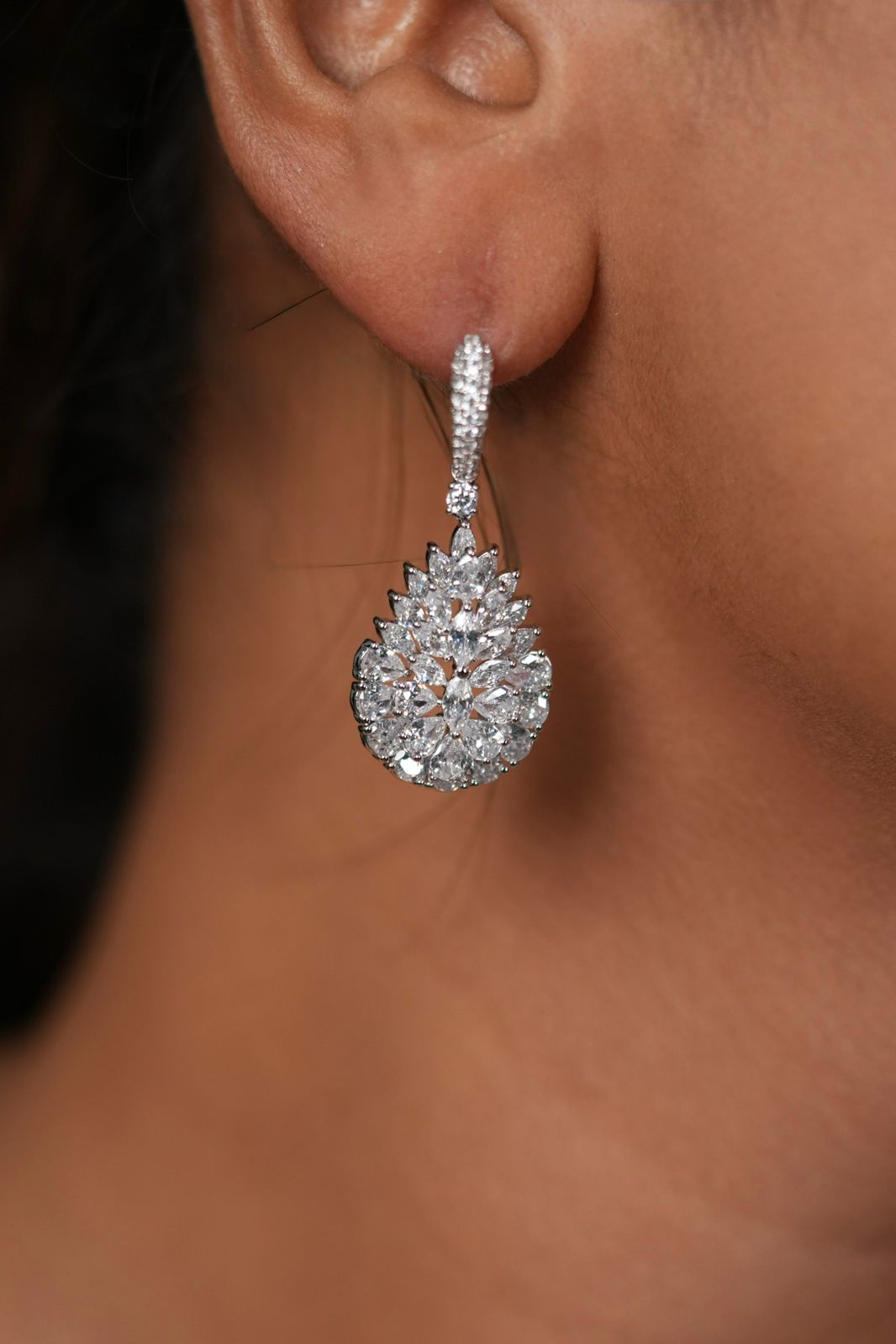 Kia Cluster Of Diamonds Bali Earring