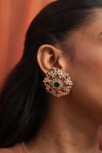 Valima Floral Jadaau Oversized Studs