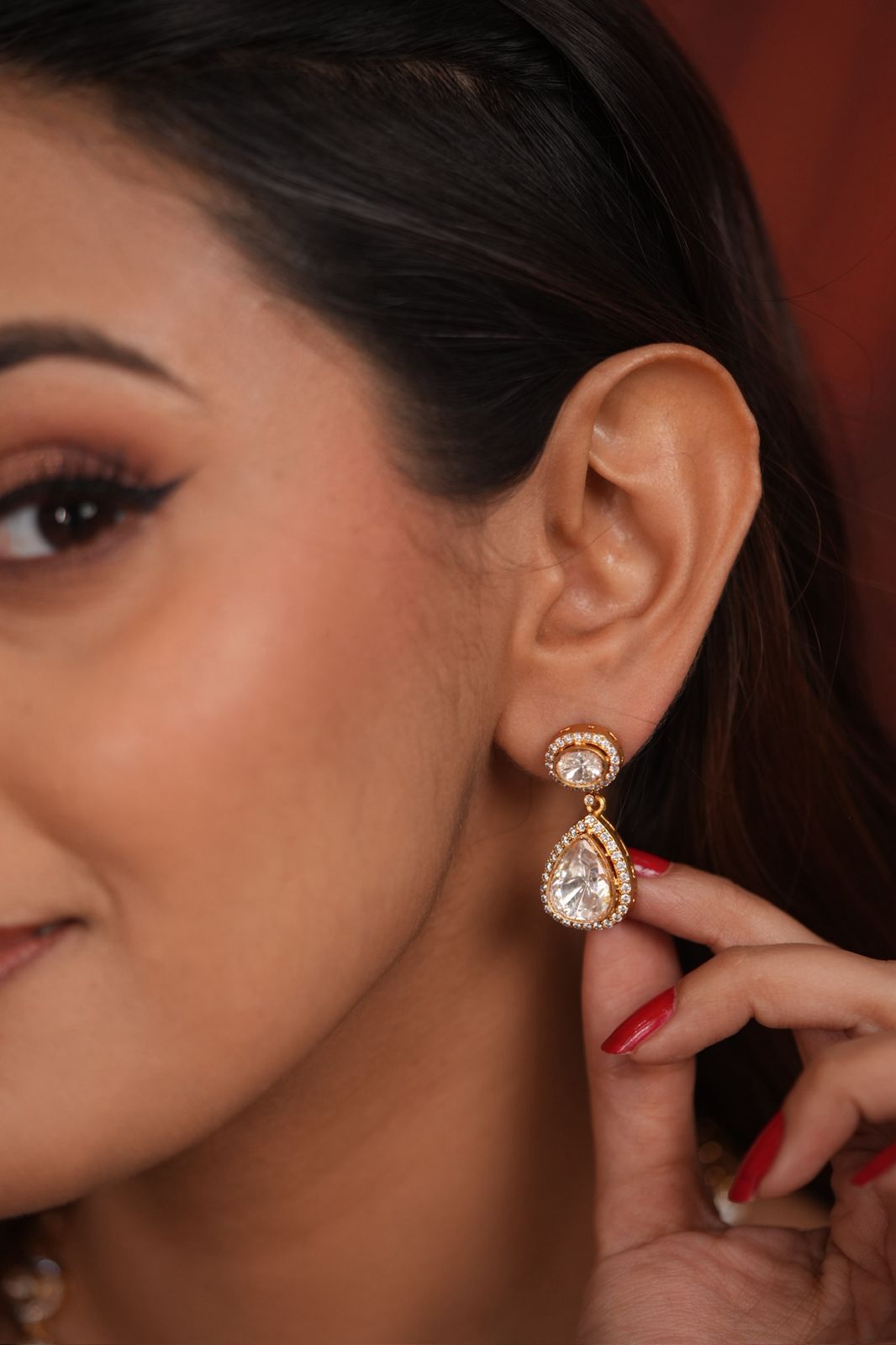 Preeti Classic Uncut Moissanite Polki Set