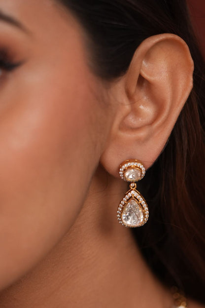 Preeti Classic Uncut Moissanite Polki Set