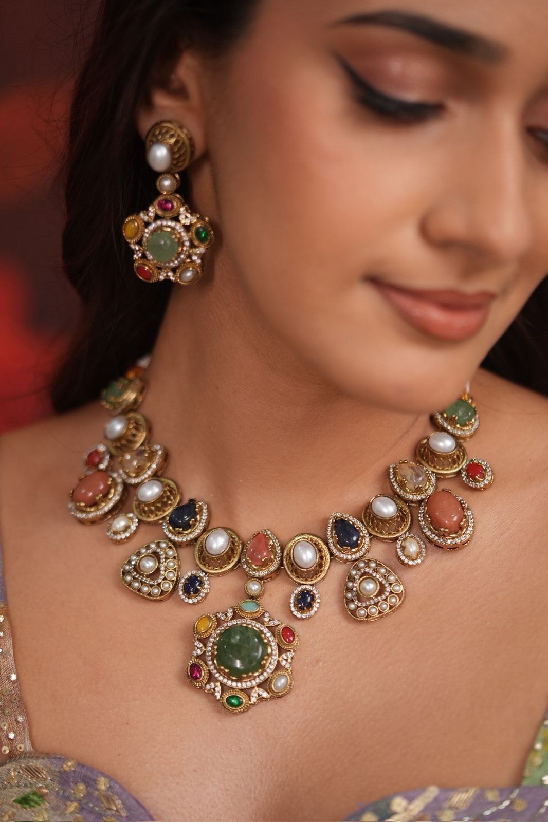 Sabhyata Multicoloured Indowestern Designer Set