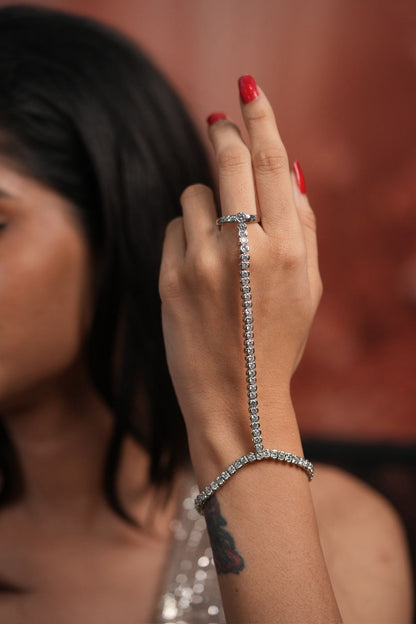 Charming Lara Diamond Hand Harness |  Hathpan