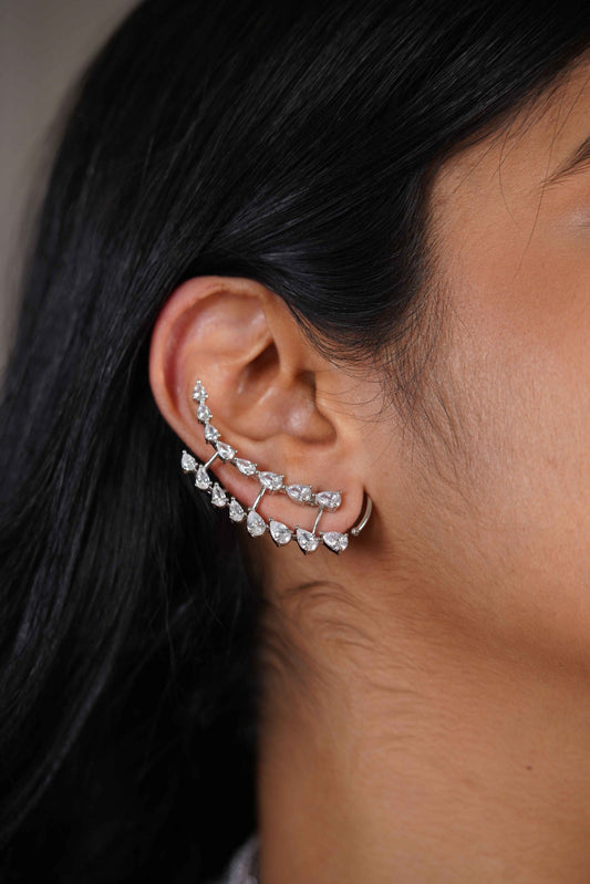 Anantara Diamond Double line Earcuff Earring
