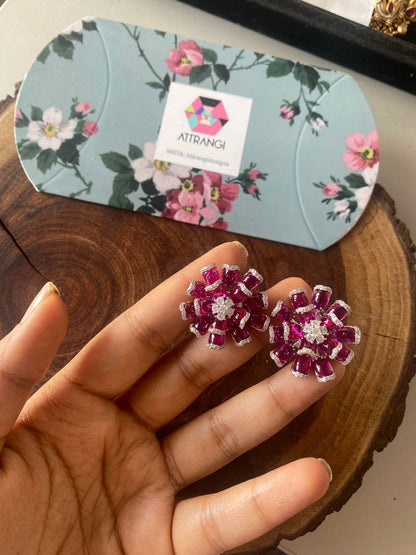 Fool 3D Emerging Statement Diamond Studs