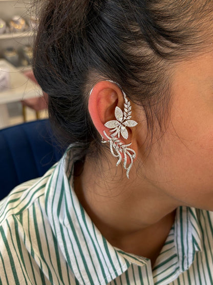Florale Diamond Dreamy Earcuff Earrings