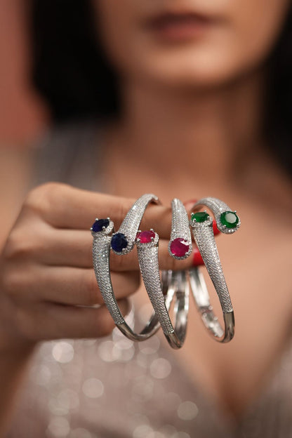 Jingle Diamond Dual Coloured Stone Bracelet
