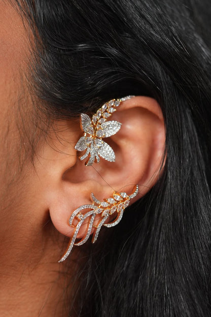 Florale Diamond Dreamy Earcuff Earrings